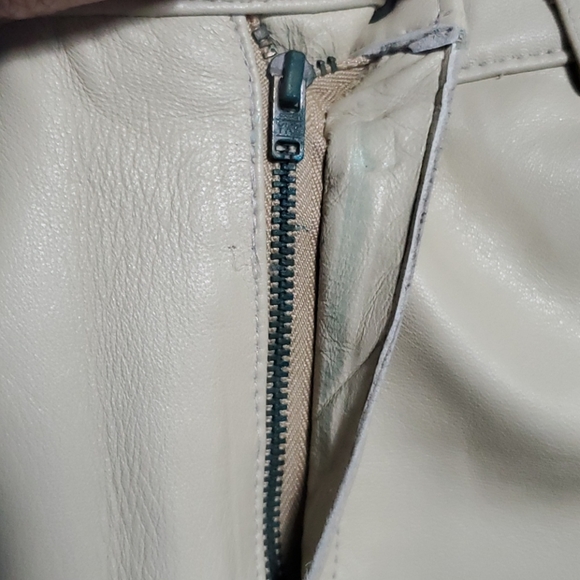 JACOB - TAN LEATHER SKIRT - Picture 7 of 10